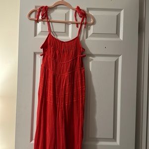 Urban Outfitters Red Jumpsuit